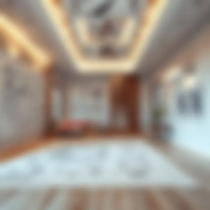 Blueprint of a structural design for earthquake-resistant rooms