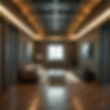 Interior view of a steel room designed for earthquake safety