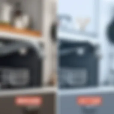 Before and after comparison of a dishwasher spray arm