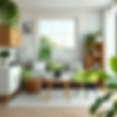 DIY project featuring light green accents