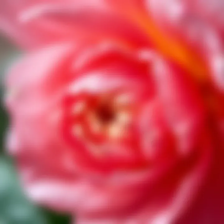 Close-up of a delicate blooming flower with intricate petals