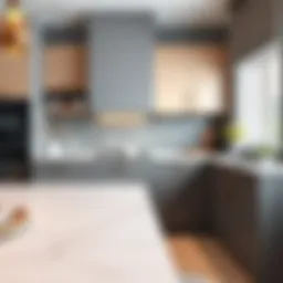 Elegant tile design for cabinet spaces