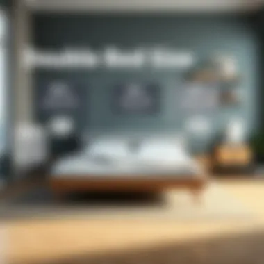 Infographic comparing different sizes of double beds