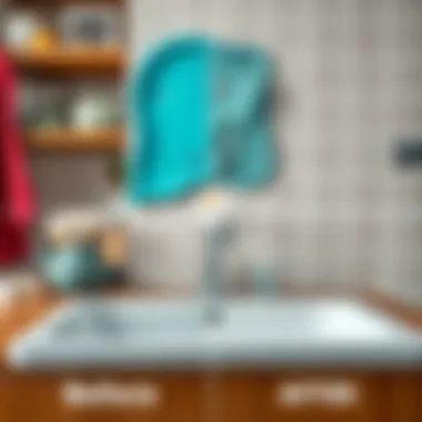 Silicone Cleaning Results Before and after cleaning silicone