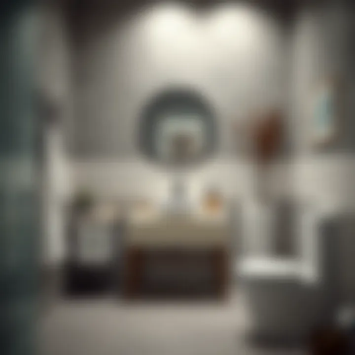 Inspiration for a minimalist bathroom layout, emphasizing functionality and simplicity in a beautiful way.