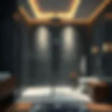 Elegant open shower design without a cabin