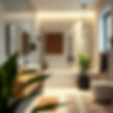 Modern bathroom layout showcasing alternative design