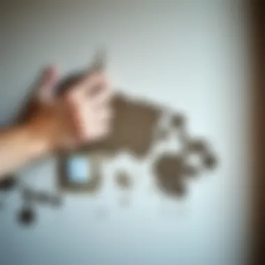 Cleaned Wall Surface Free of Mold Cleaned wall surface free of mold