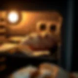 Artisan bread baking in an oven