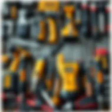 A variety of electric tools for DIY projects displayed together