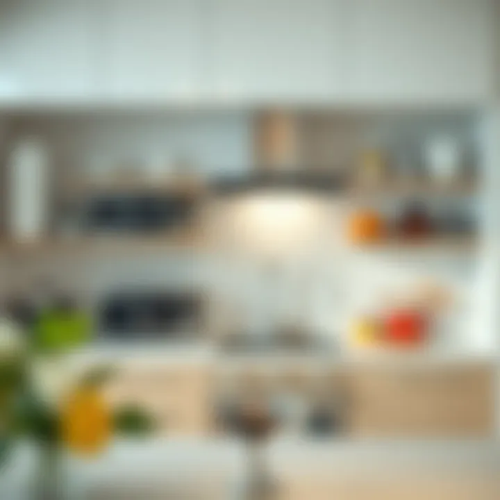 A modern kitchen showcasing various electric appliances