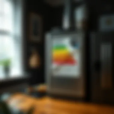 Energy efficiency rating labels on appliances