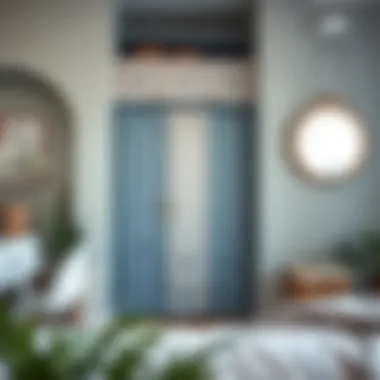 Creative Wardrobe Design After Painting A freshly painted wardrobe showcasing unique style and creativity