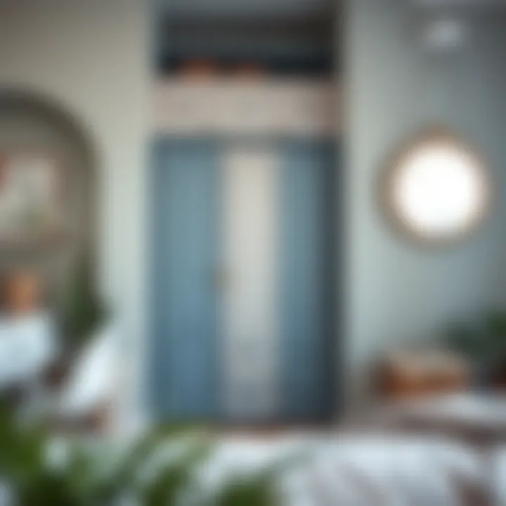 Creative Wardrobe Design After Painting A freshly painted wardrobe showcasing unique style and creativity