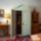 A beautiful vintage wardrobe transformed with a fresh coat of paint