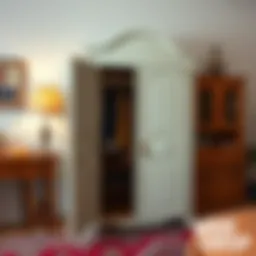 A beautiful vintage wardrobe transformed with a fresh coat of paint