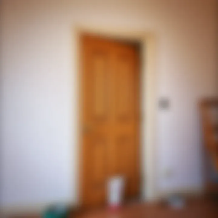 Safety precautions when removing a door