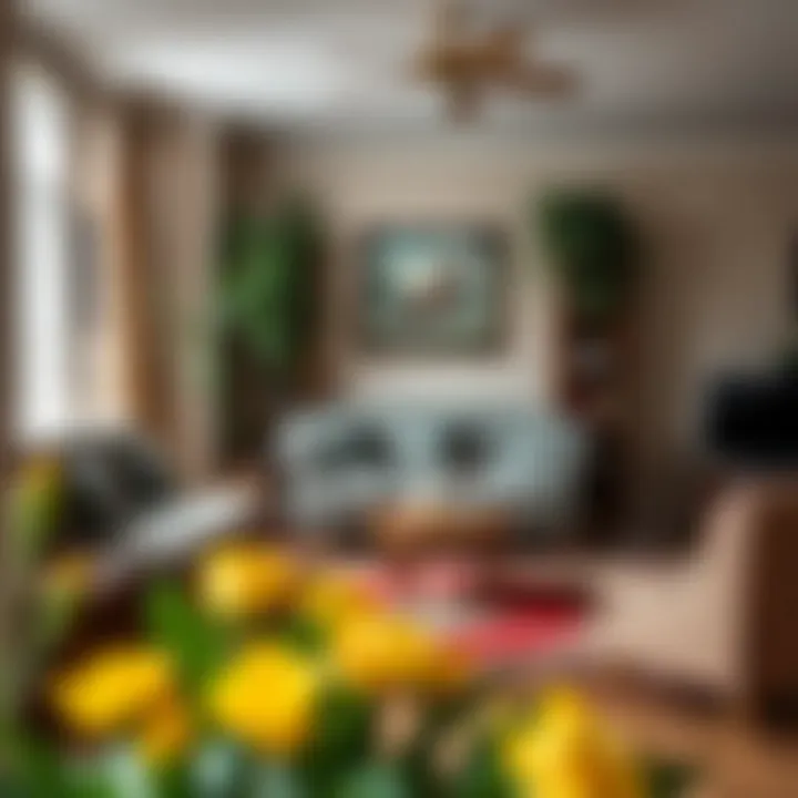 A cozy living room featuring a vintage seating arrangement.