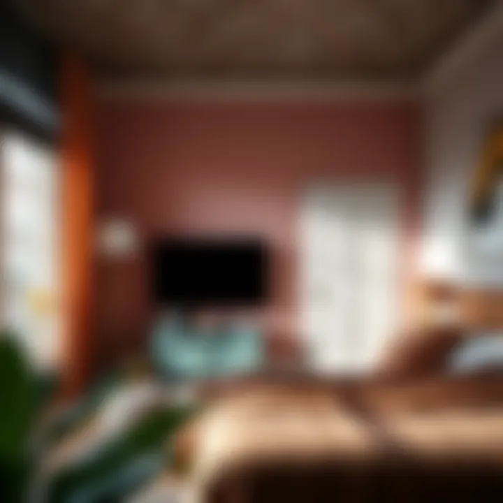 A beautifully adorned room highlighting a stunning color choice