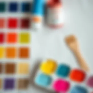 Color palette displaying various paint options