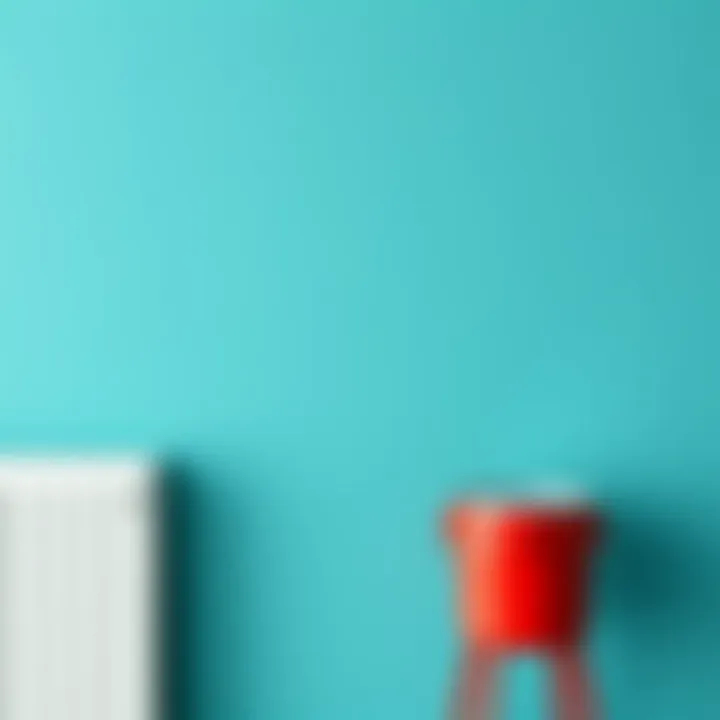 Vibrant colors showcasing a freshly painted wall