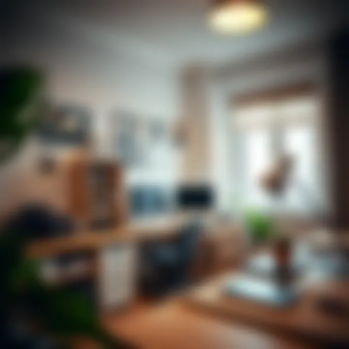 An organized workspace illustrating efficient home office setup