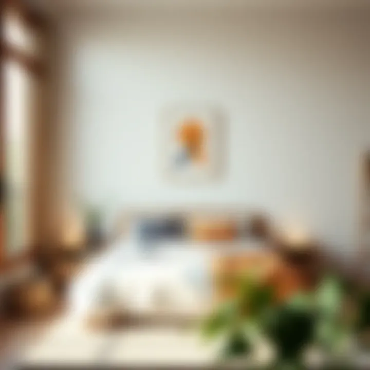 A bright and tidy bedroom emphasizing relaxation