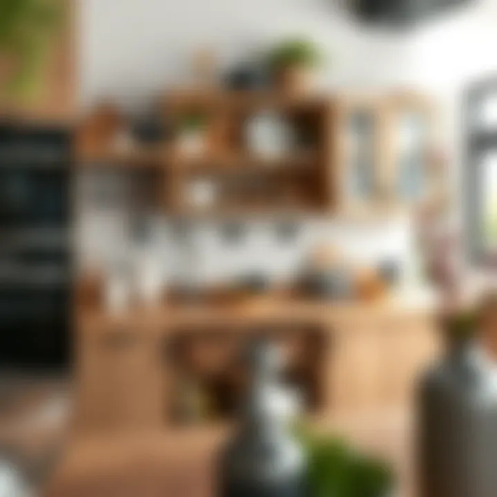 Innovative Kitchen Storage Stylish storage solutions displayed in a modern kitchen.