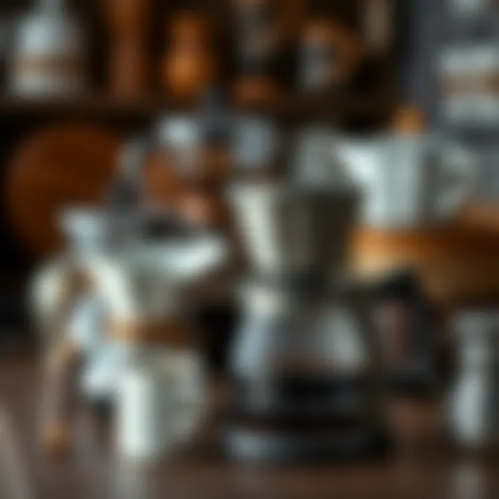 Diverse Coffee Brewing Equipment A collection of various coffee brewing equipment
