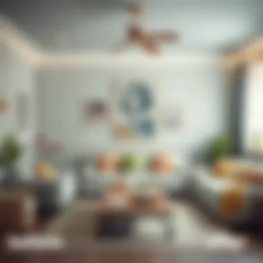 Beautifully painted room showcasing before and after