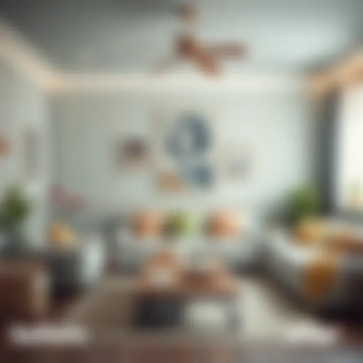 Beautifully painted room showcasing before and after