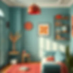 Vibrant color palette for home painting