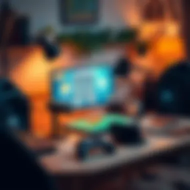 Artistic DIY games setup at home