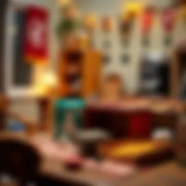 Creative setup for a classic game night