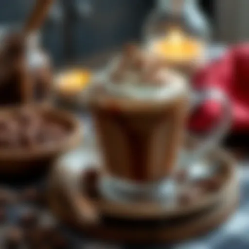 Delicious hot chocolate topped with whipped cream and chocolate shavings