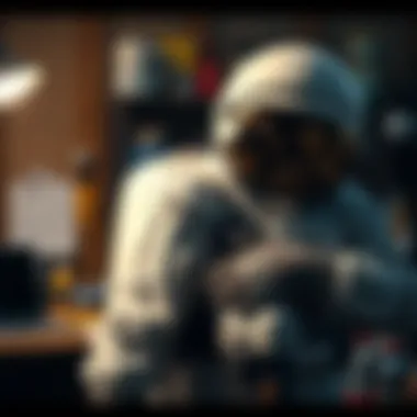 Final assembly of astronaut outfit