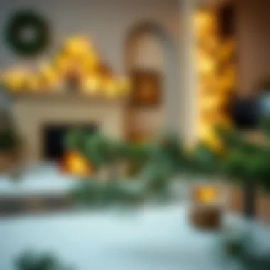 Final touches on a pine tree