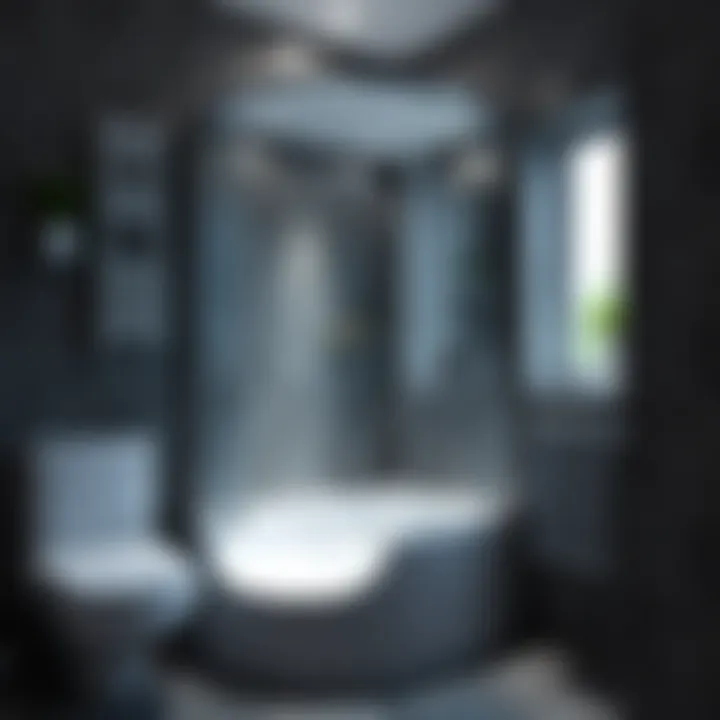 Innovative compact shower design for small bathrooms