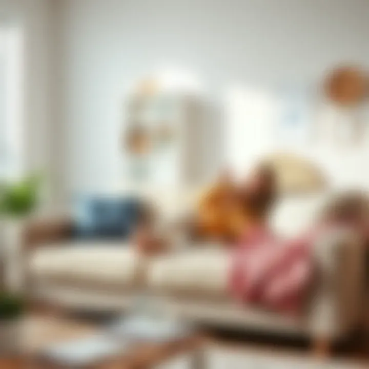 A freshly cleaned and deodorized couch