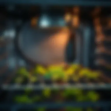 Oven set to the perfect temperature for drying mint