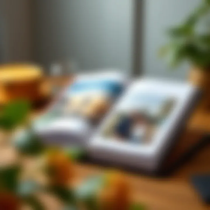 Customized photo album filled with memories