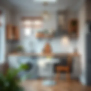 Harmonious kitchen decor featuring a small table