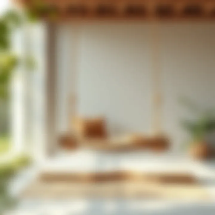 Creative DIY swing design with natural materials