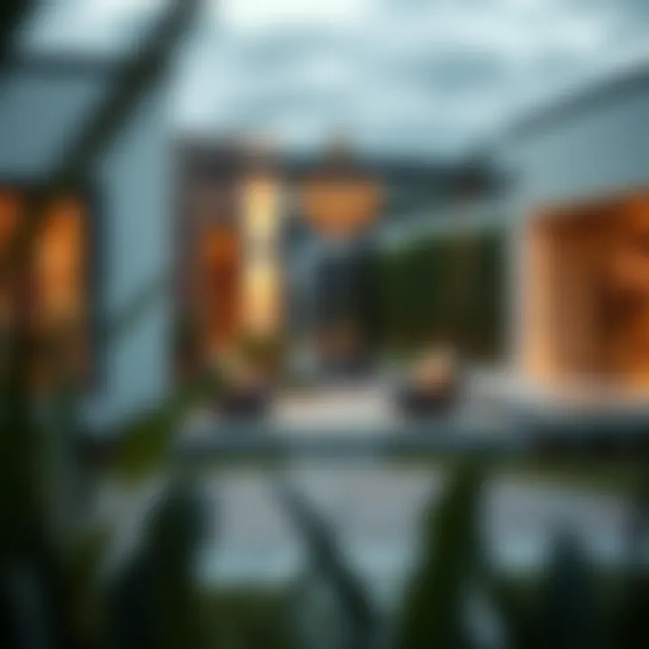 Luxurious swing set in a modern backyard