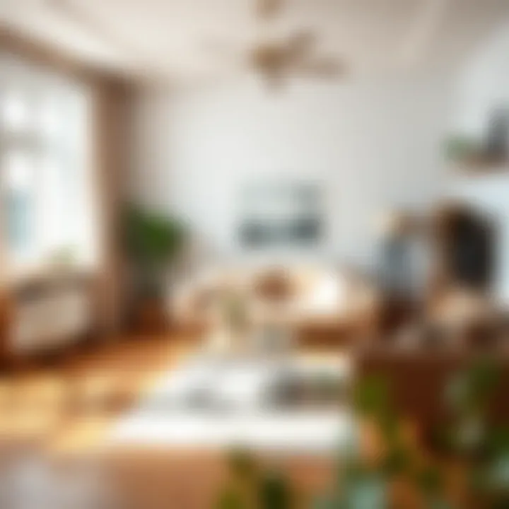 Living Room Transformation Before and after of a tidy living room