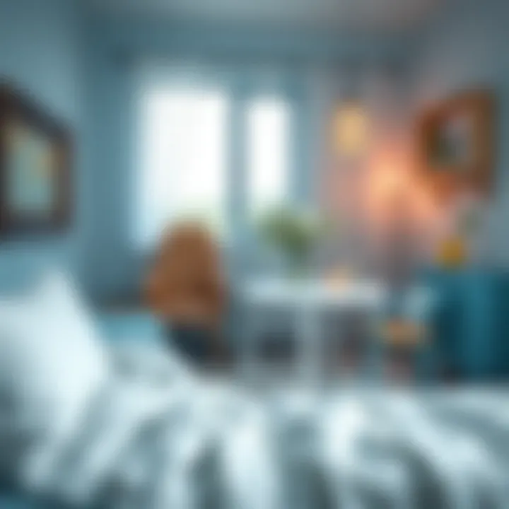 Creative project examples featuring light blue hues