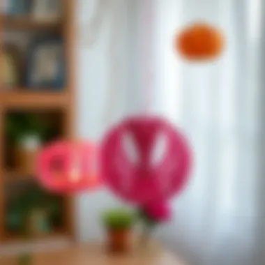 Vibrant home decorations using paper twine