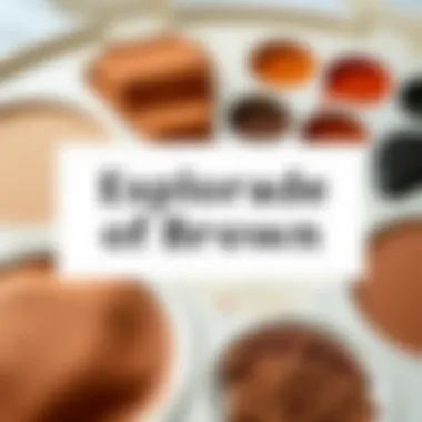 Exploring Shades of Brown Palette displaying various shades of brown and their mixtures