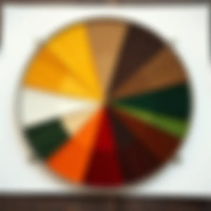 Understanding Brown Color Creation Color wheel showcasing the creation of brown through complementary color blending