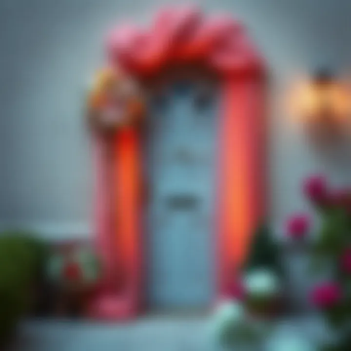 Elegant Door Decoration Elegant door decoration with tulle